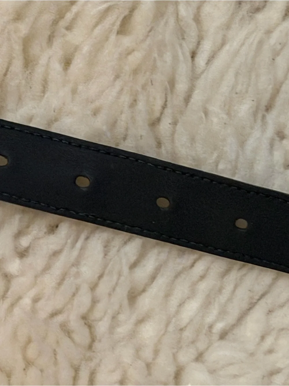 Gucci Black Leather Belt with Gold Buckle